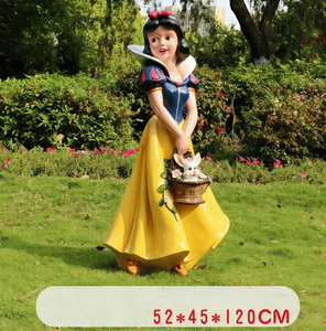 屋外大型グラスファイバー樹脂製漫画アニメ白雪姫七人の小人彫刻 - Product Image 2