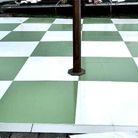 Plancher de danse portable personnalisé à motif parquet classique avec bordure en aluminium pour mariage de luxe