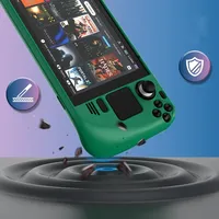 Pour Steam Deck /OLed Game Console Cover Shell avec support Antichoc Protection Case Frame Protector Stand Housse antidérapante