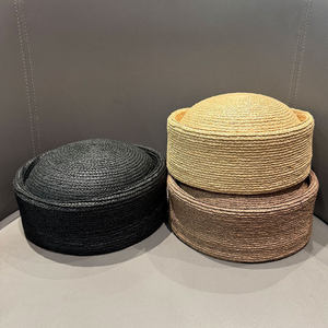 Nouveau Béret en Paille de Raphia Naturelle Fait Main pour Femme, Chapeau Pillbox Origine Jinhua - Product Image 6