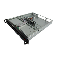 Chasis de Servidor de Montaje en Rack de 19 Pulgadas con 4 Bahías para Discos Duros Intercambiables en Caliente, con Conector SATA/SAS, Carcasa de Servidor 1U para Almacenamiento de Datos