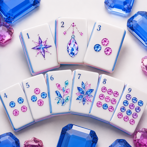 Blue Purple Luxury Acrylic American Mahjong Tiles Eco-Friendly UPCOMING SHIPMENT - Product Image 1