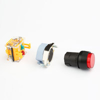 Interruptor de botón pulsador de 22mm a prueba de agua IP67 con luz indicadora para equipo mecánico automático, interruptor de encendido y apagado, botón pulsador
