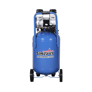 Compresseur d'air vertical silencieux d'occasion 1,5 kW 2 CV 220 V à piston pour peinture automobile - Product Image 1
