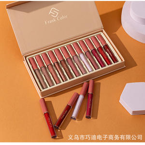 Best-seller FrankColor : Coffret de 12 gloss à lèvres format standard, fini mat et scintillant, anti-transfert, pour sublimer les lèvres - Product Image 2