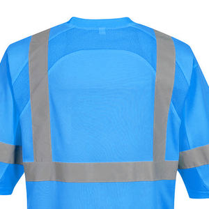 Chemise de sécurité réfléchissante de qualité supérieure, vêtements de travail haute visibilité, 100% polyester, certifiée ANSI/ISEA 107, pour hommes - Product Image 6