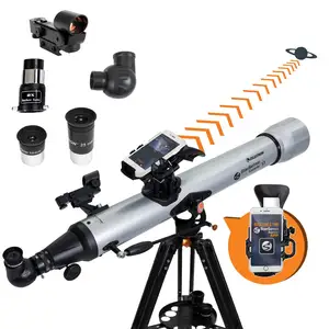 Мобильный телескоп Celestron tarSense Explorer LT 80AZ с поддержкой приложения работает с приложением StarSense, чтобы помочь вам найти Звездный самолет