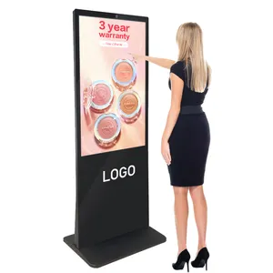 best 32 43 49 55 65 75 86 100 inch 4k android lcd vertical touch screen ad totem advertising display digital signage kiosk