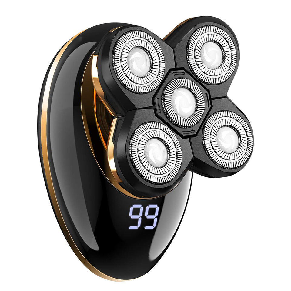 4D Electric Head Shaver for Men - Portable USB Rechargeable Razor ...