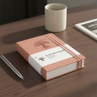 Carnet de notes personnalisé de haute qualité avec logo promotionnel A5 2025 2026, couverture rigide en cuir PU, planificateur