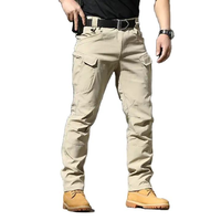 Pantalon cargo mi-long sportif pour homme, en toile kaki épaisse, écologique, imperméable, respirant, séchage rapide, grande taille, été, gym