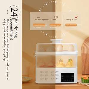 <span class=keywords><strong>2022</strong></span> Meilleure vente Cuiseur vapeur électrique 800W en acier inoxydable à 3 niveaux grande capacité 16L Multi-usage pour la maison, la voiture et l'extérieur - Product Image 2