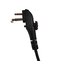 Écouteur tube acoustique transparent noir étanche 3,5 mm pour talkie-walkie radio bidirectionnelle portable d'hôtel, vente en gros usine 2026