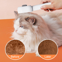 Brosse de toilettage pour animaux de compagnie en silicone et plastique, rechargeable, pour chats et chiens, utilisation à domicile