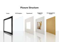 Set Bingkai Foto Sederhana Multi-Pack |   4 Buah Bingkai Foto Minimalis Hitam & Putih untuk Dekorasi Rumah Kantor