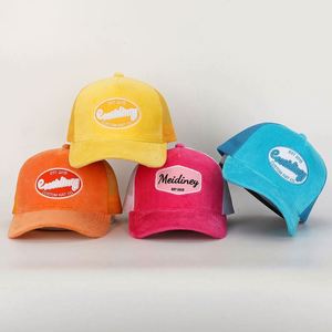 Wholesale Custom 5 Panel High Quality Embroidery <b>Patch</b> Logo Curved Brim Velvet Trucker Hat,Fashion Mesh Gorras Snap <b>Back</b> Cap - Product Image 1