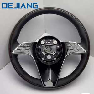 Volante de Cuero y Madera para Mercedes-Benz <span class=keywords><strong>Maybach</strong></span> Clase A, B, G, G500, G63, G350, G55, <span class=keywords><strong>G65</strong></span>, G350, Estilo Peachl, para Autos de Lujo - Product Image 3