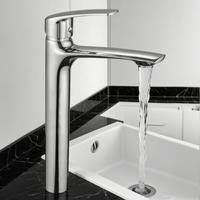 Robinet de lavabo à poignée unique pour le pont de la salle de bain Robinet de lavabo à cheveux intelligent en laiton massif Robinet personnalisé Robinet de lavabo noir