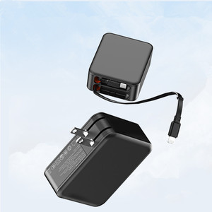 Cargador Gan de 35W con cable retráctil incorporado, cargador de pared PD3.0 <span class=keywords><strong>para</strong></span> <span class=keywords><strong>iPhone</strong></span>, iPad, Macbook y portátil, certificado PSE & U'L, de 1/2" - Product Image 2