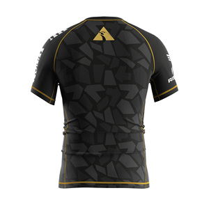 Conjunto de 2 Piezas para Hombre: Rashguard de Compresión Profesional + Pantalones Cortos Transpirables con Abertura Lateral para Máxima Movilidad en BJJ - Product Image 4
