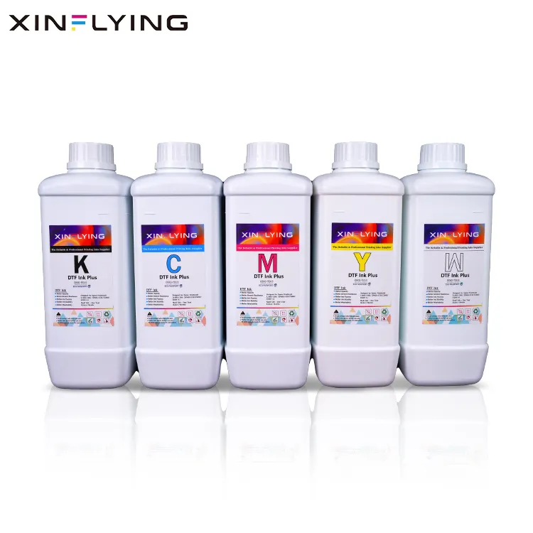 Low Logistics Cost 1000ml White Ink Circulation System CMYK white In For Inkjet Printer DTF Ink Vivid Colors Plus