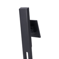 Nouveau support d'écran d'ordinateur LCD noir pivotant et inclinable, bras de moniteur OEM ODM en fer revêtu de plastique, 27"-49"