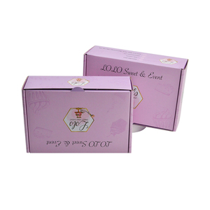 Caja de Regalo de Cartón Corrugado Rosa de Lujo Personalizada Moderna al por Mayor para Alimentos, Galletas, Pasteles, Bizcochos y Donuts - Product Image 3