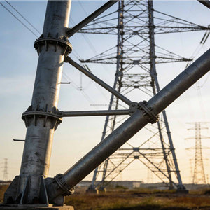 Tour <span class=keywords><strong>de</strong></span> transmission en treillis d'acier galvanisé à chaud certifiée ANSI/ASCE 10 pour les lignes haute tension américaines - Product Image 4