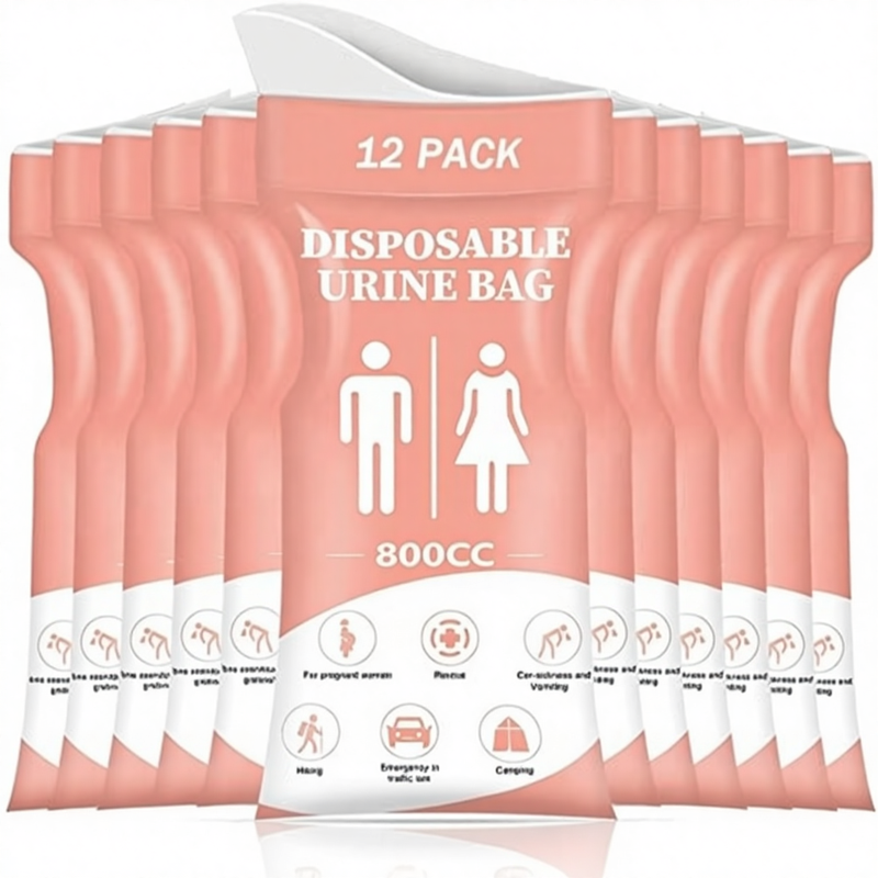 900ML Disposable Zipper Urine Bags Gravure