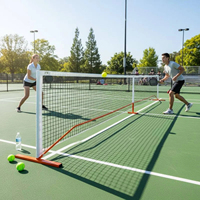 Redes de Pickleball Móviles Comerciales de Alta Calidad, Construcción Resistente, Correas de Tensión, Proveedor de Equipamiento Escolar