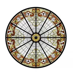 Iluminación de Techo de Cristal Estilo Europeo Personalizada, Tipo Tiffany Skyline, para Salones y Vestíbulos - Product Image 6