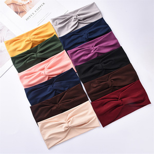 Bandeaux de sport élastiques antidérapants couleur <span class=keywords><strong>bonbon</strong></span> pour yoga et entraînement, bandeaux torsadés doux et absorbants - Product Image 1