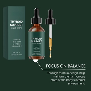 Gouttes liquides de soutien thyroïdien OEM avec sélénium, zinc, iode, L-tyrosine <span class=keywords><strong>et</strong></span> Ashwagandha pour le bien-être métabolique <span class=keywords><strong>et</strong></span> l'énergie - Product Image 5