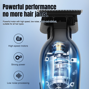 Lanumi N-7468 có thể sạc lại t hình dạng tóc tông đơ LCD hiển thị chuyên nghiệp cắt tóc tóc Clipper Type-C sạc tóc tông đơ - Product Image 4