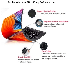 Liền mạch 2.5 mét Pixel pitch Night Bar kỹ thuật số màn hình LED trong nhà DJ bảng gian hàng mặt tiền với văn bản hiển thị cho nền sân khấu - Product Image 6