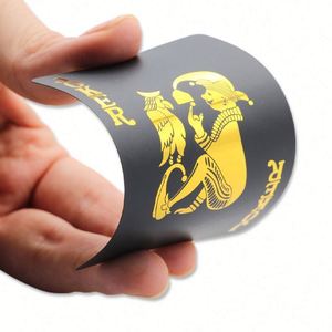 Waterproof Playcard Plastic Custom Back Logo <b>Playing</b> <b>Cards</b> Black Gold Poker <b>Card</b> - Product Image 6