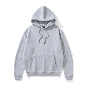 เสื้อฮู้ดดี้โอเวอร์ไซส์แบบยูนิเซ็กส์สำหรับผู้ชาย พร้อมโลโก้ 3 มิติ ผ้าฝ้าย 100% เนื้อหนา ระบายอากาศได้ดี ดีไซน์กระเป๋า - Product Image 4