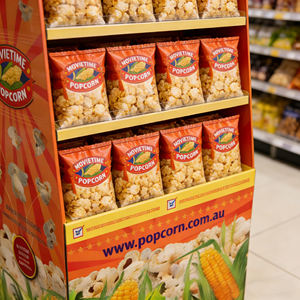 Espositore da Terra in Cartone Personalizzato per Snack, Patatine e Popcorn, Ideale per Cinema, Supermercati e Negozi al Dettaglio - Product Image 2