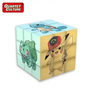 Heiß verkaufendes Lernspiel zeug 3x3x3 Kunden spezifisches Muster Speed Cube, Firma LOGO kunden spezifischer Würfel