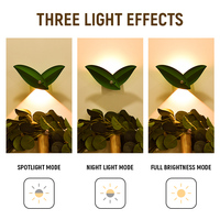 Lampe murale LED en forme de feuille de saule, veilleuse rechargeable à détecteur de mouvement, applique murale décorative d'ambiance pour chambre et couloir