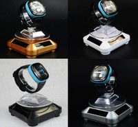 Présentoir de montre à énergie solaire, support rotatif pour bijoux, support pour téléphone, bijoux, table tournante automatique