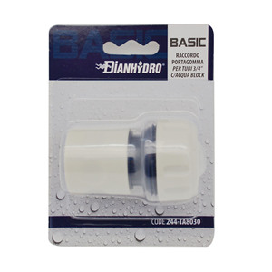 Connettore Base per Tubi Idraulici da 3/4'' con Blocco Acqua per Varie Connessioni di Tubazioni - Product Image 1
