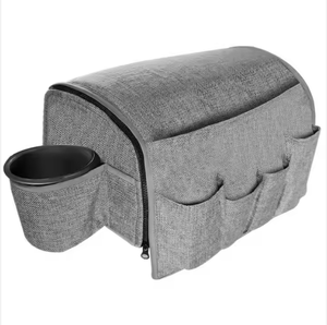 Hot Wholesale Recliner Chair Armrests Storage <b>Bag</b> with Detachable Tray PU Sofa Chair Armrest Caddy Sofa Side Hanging <b>Bag</b> - Product Image 1