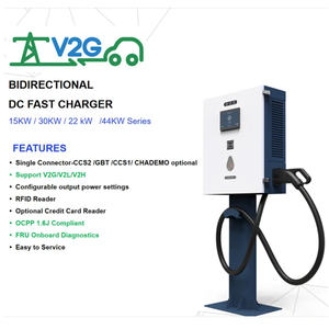 <span class=keywords><strong>Véhicule</strong></span> <span class=keywords><strong>électrique</strong></span> 3 phases <span class=keywords><strong>V2H</strong></span> V2G DC CCS2 CHADEMO Stations de charge rapides EV 30KW V2G EV Chargeur - Product Image 1