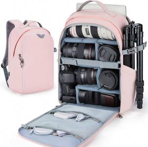 Sac à dos pour appareil photo, sacs et étuis pour appareils photo reflex numériques, compatible avec les ordinateurs portables jusqu'à 13,3 pouces, imperméable avec housse de pluie, support pour trépied, échantillon gratuit - Product Image 1