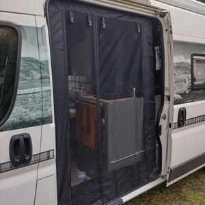 Factory PVC RV Bug &amp; <strong>Fly</strong> <strong>Screen</strong> for Sprinter/Transit/Promaster High Roof Side Door-All-Season Built-In Insulated - Product Image 5