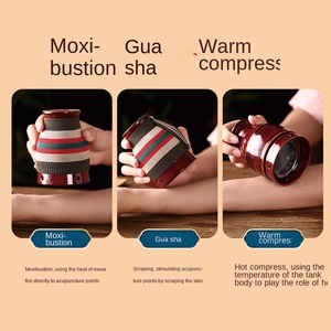 Frascos de Moxibustión de Cerámica, Varillas de Moxa, Diseño Aislado al Calor, Copas Portátiles para Masaje Gua Sha, Capacidad de 10 ml para Aceites Esenciales, Modelo <span class=keywords><strong>AJG</strong></span> - Product Image 3