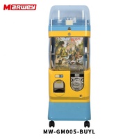 Marwey prix de gros Candy Gumball Arcade Machine Jouets Distributeur automatique de capsules avec vitrine