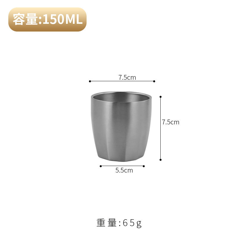 Tasse décagonale, 175 ml (argent)