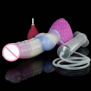 YOCY Enorme Dildo de Fantasía con Forma de Pene Animal y Función de Eyaculación para Mujeres y Hombres, Nudo de Lobo, Tapón Anal de 7CM, Estimulador Vaginal y de Próstata, Sex Shop - Product Image 2